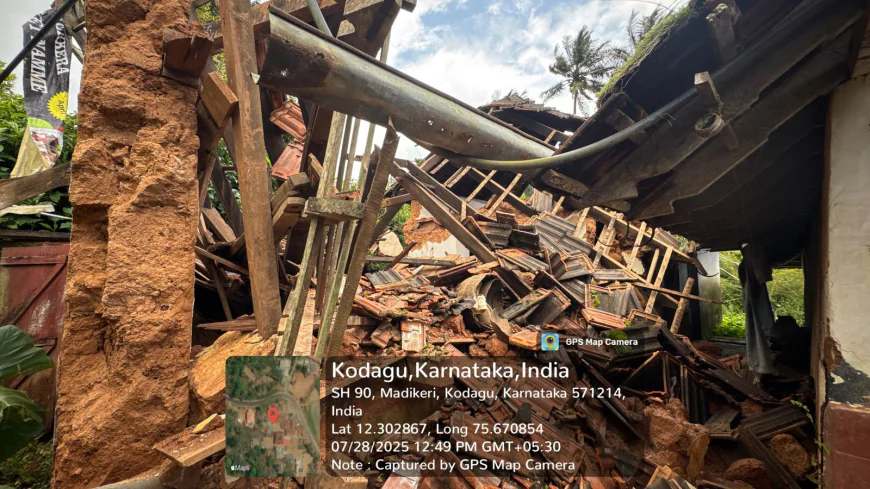 ವ್ಯಾಪಕ ಮಳೆ:ಆಗಸ್ಟ್ ತಿಂಗಳ ಆತಂಕದಲ್ಲಿ ಕೊಡಗು.