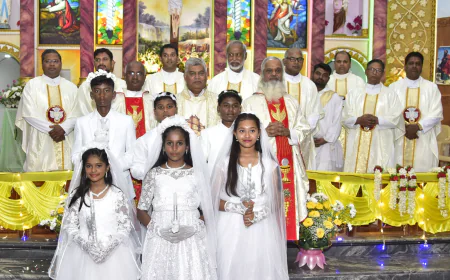 ಹಬ್ಬದ ಸಂಭ್ರಮದಲ್ಲಿ ಝಗಮಗಿಸಿದ ಚಾಮರಾಜನಗರ ಸಂತ ಪೌಲರ ದೇವಾಲಯ-ಭಕ್ತಿಭಾವದಲ್ಲಿ ಮಿಂದೆದ್ದ ಭಕ್ತ ವೃಂದ