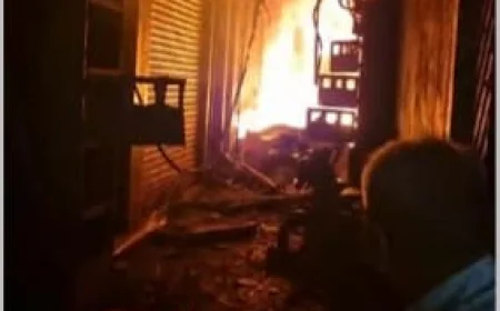 ಬೆಂಗಳೂರು ನಗರ್ತಪೇಟೆ ಅಗ್ನಿ ದುರಂತ: ಐವರ ಸಜೀವ ದಹನ